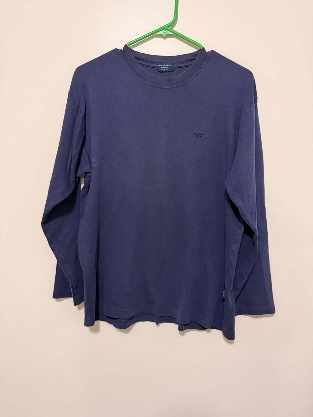 Vintage Mario Valentino Italy‎ Black Long Sleeve Shirt Mens Large